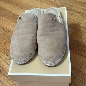 MK flat suede mules new never worn